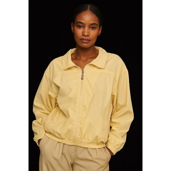 Vintage Koret Sport Women’s Yellow Zip-Up Windbreaker Jacket XL - Picture 6 of 6